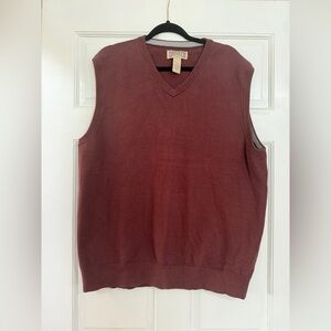 Duluth Trading Co Men's Wine V-Neck Sweater Vest